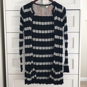 Anthropologie Cotton Knit Long Cardigan by Maple